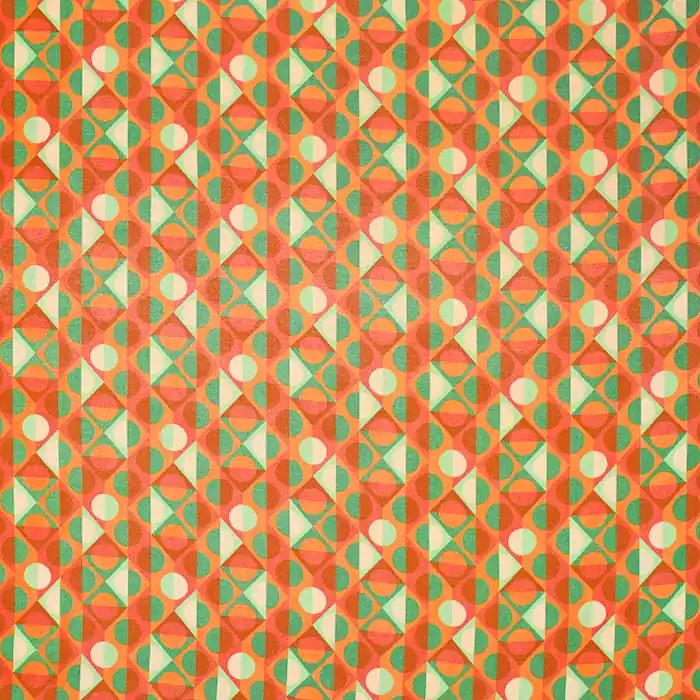 Gewebe, Viskose, Satin, geometrisch, 29278-16 Kostenloser Versand