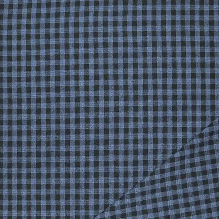 Ausverkauf Gewebe, Viskose, Karo, 28771-27, blau