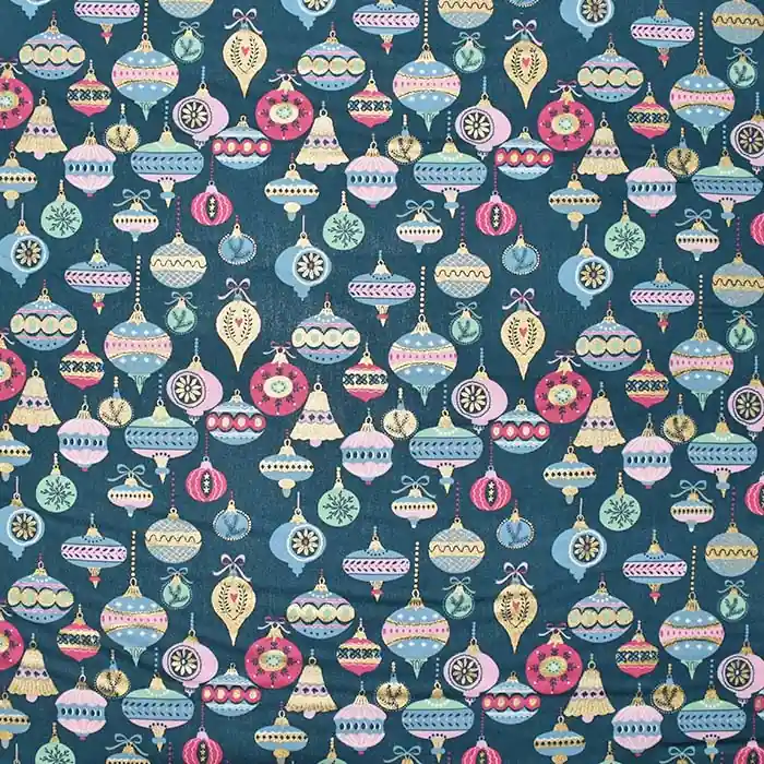 Baumwolle, Popeline, festlich, 28548-024, petrol Geld-Zurück-Garantie