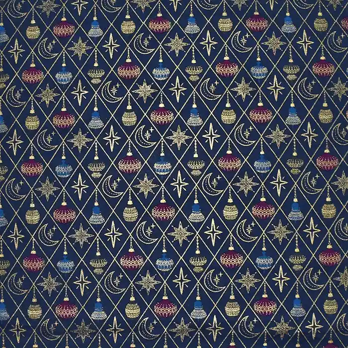 Baumwolle, Popeline, festlich, 28552-008, blau Kostenloser Rückversand