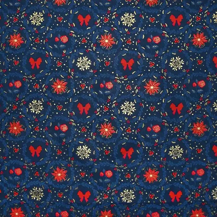 Baumwolle, Popeline, festlich, 28555-008, blau Limited Edition