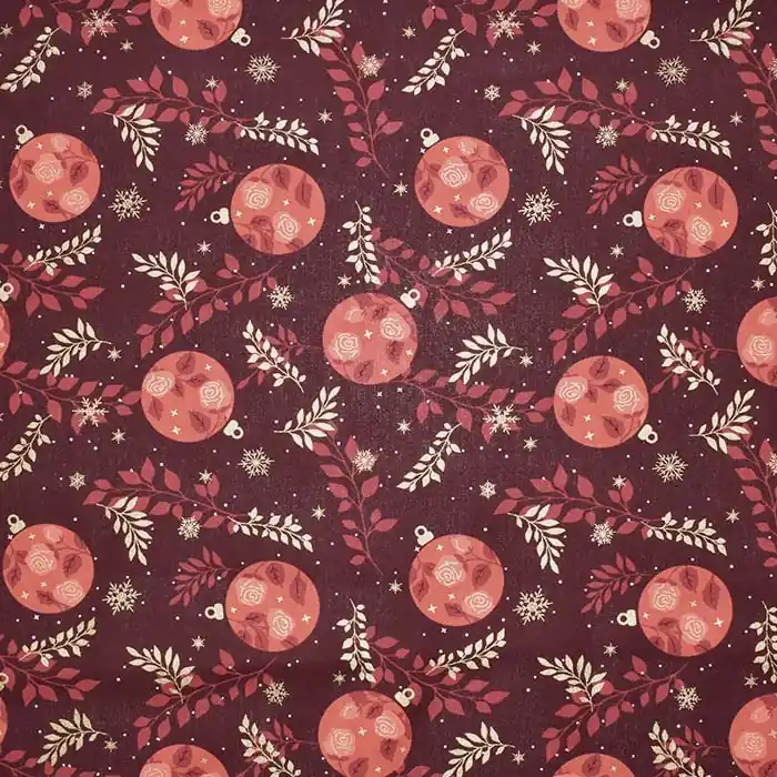 Baumwolle, Popeline, festlich, 28556-018, bordeaux Rabatt