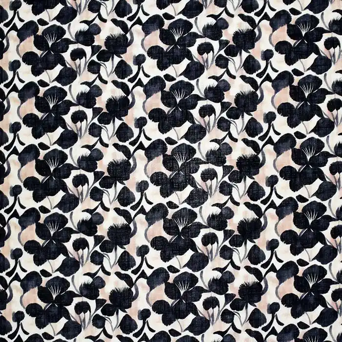 Ab Werk Gewebe, Viskose, Leinen, floral, 29439-20