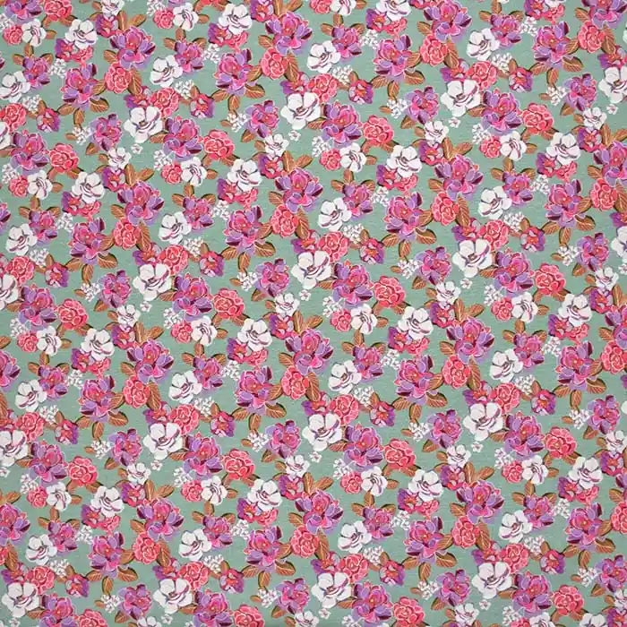 Sichere Zahlung Jersey, Baumwolle, digital, floral, 29408-10