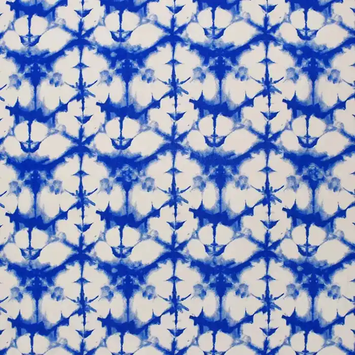 Gewebe, Viskose, abstrakt, 29444-14, blau Zertifiziert