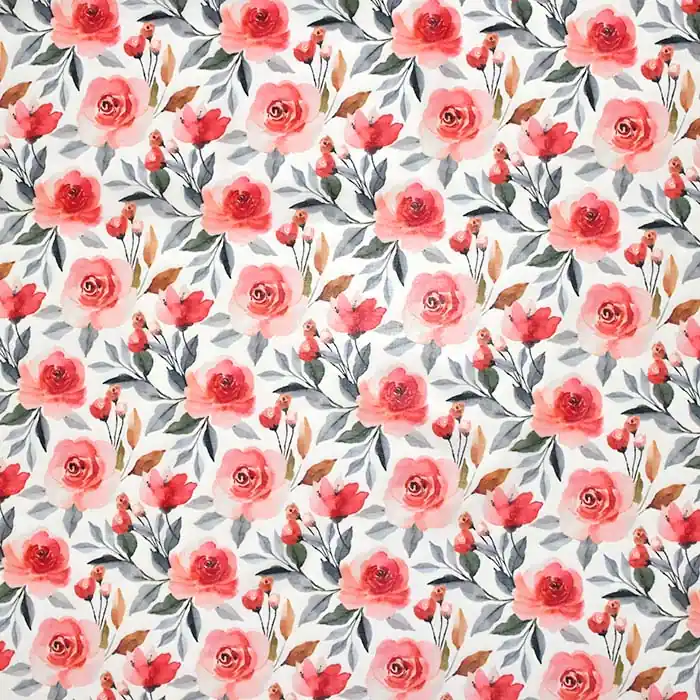 Preisknaller Baumwolle, dünn, digital, floral, 29204-002