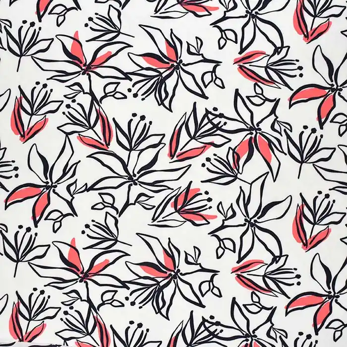 Schneller Versand Gewebe, dünn, floral, 28472-001