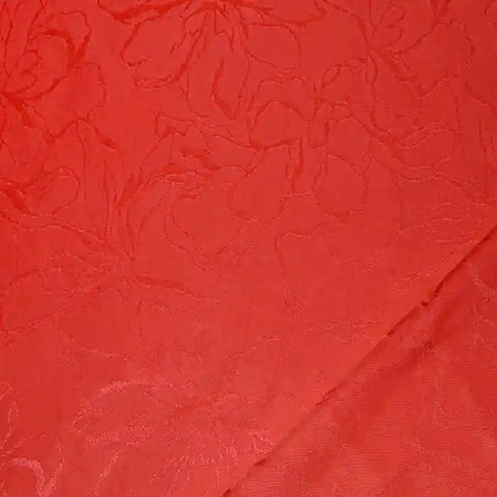 Kracherpreis Gewebe, Viskose, floral, 29271-3, rot