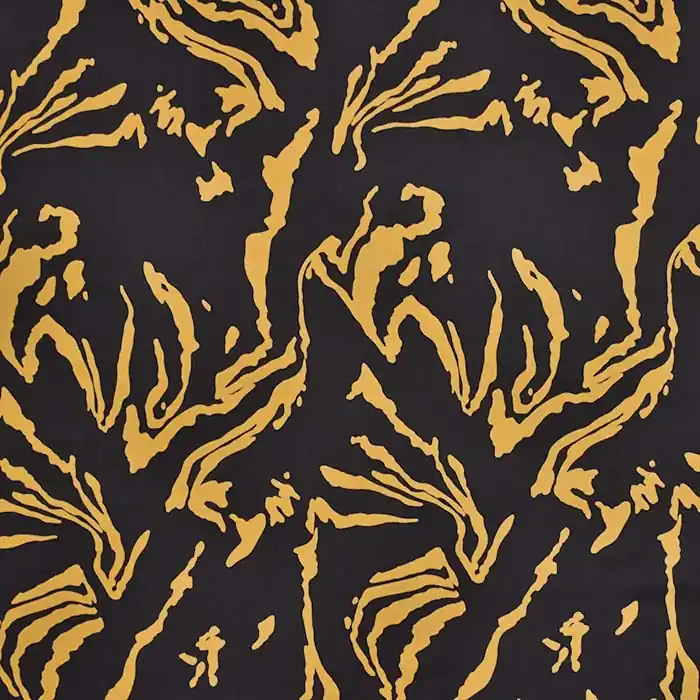 Must-Have Gewebe, Viskose, floral, 28775-11, ocker