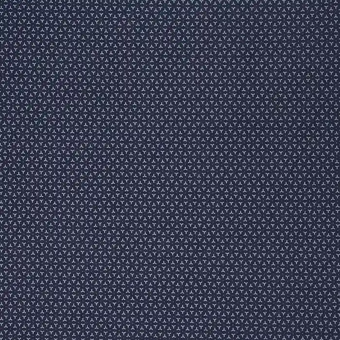 Bengalin, elastisches Gewebe, geometrisch, 29473-23, dunkelblau Sonderaktion