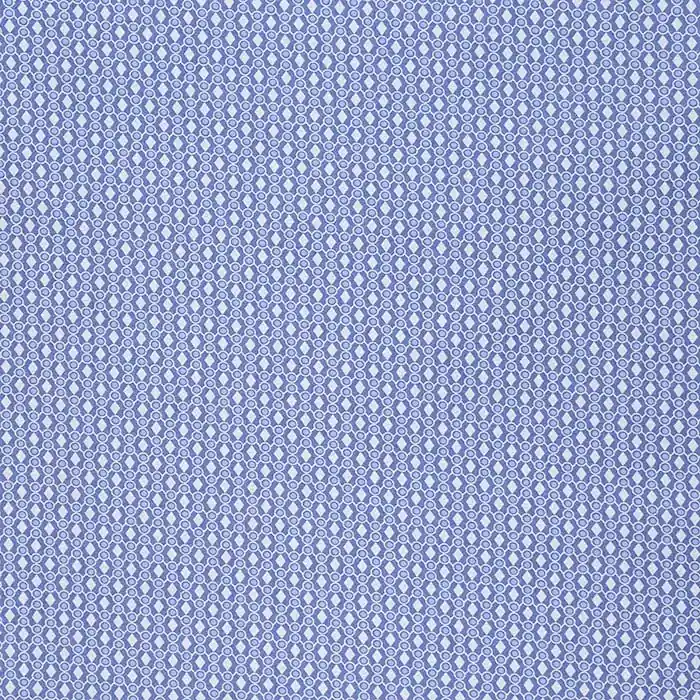 Neu Bengalin, elastisches Gewebe, geometrisch, 29473-33, blau