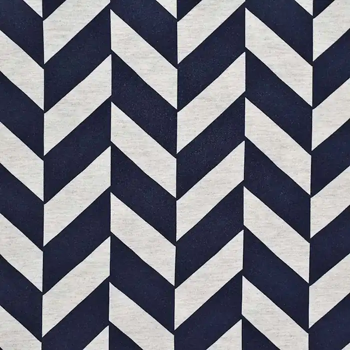 Gewebe, Viskose, Leinen, geometrisch, 29285-9, dunkelblau Sofort Bestellen