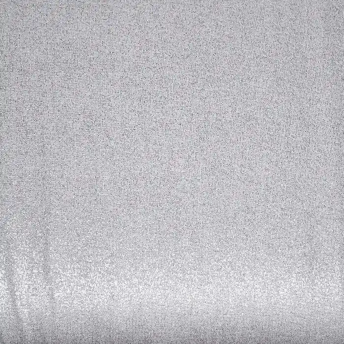 Ausverkauf Jersey, Polyester, Auftrag, 26953-03, weiß-silbern