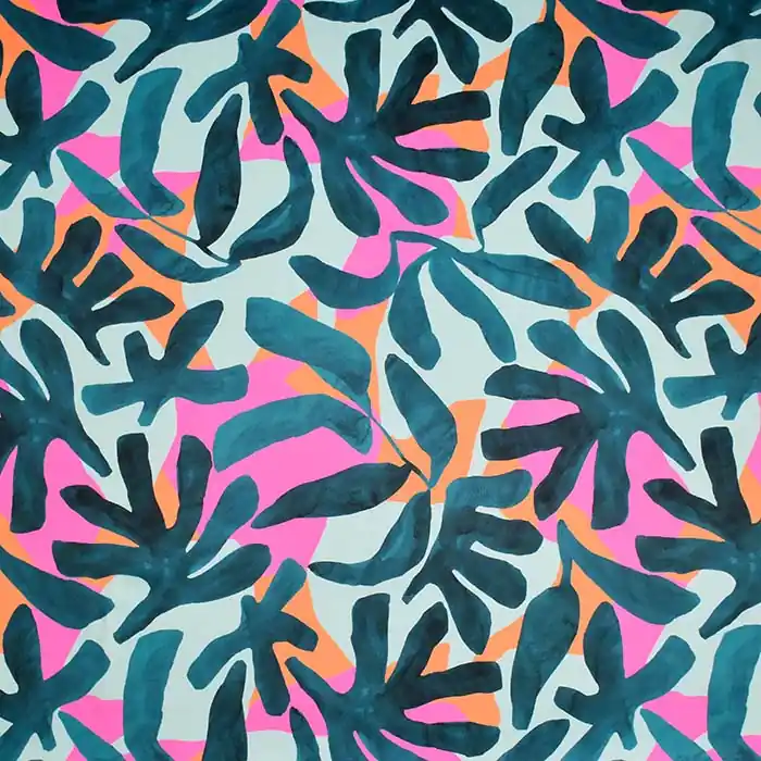 Preisreduziert Baumwolle, Popeline, Satin, digital, Natur, 29156-012, grün