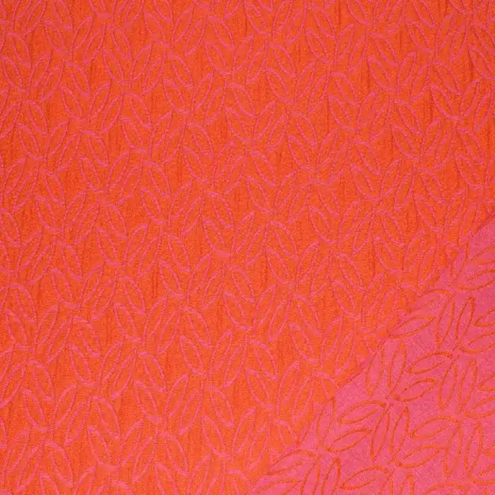 Jacquard, beidseitig, Natur, 29325-23, rosa-orange Must-Have