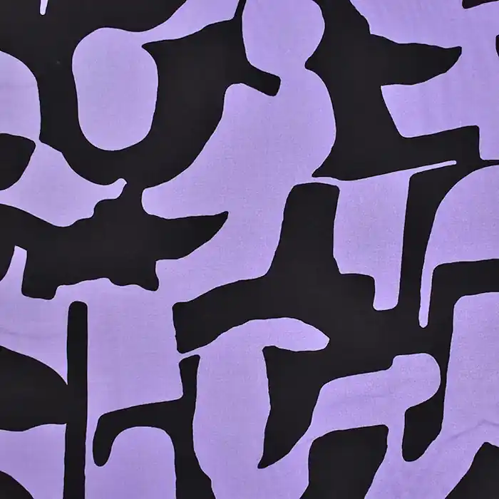 Gewebe, Viskose, abstrakt, 29202-003, violett Markenprodukt