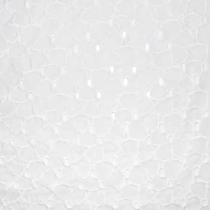 Großhandel Baumwolle, Richelieu, floral, 19812-150, weiß