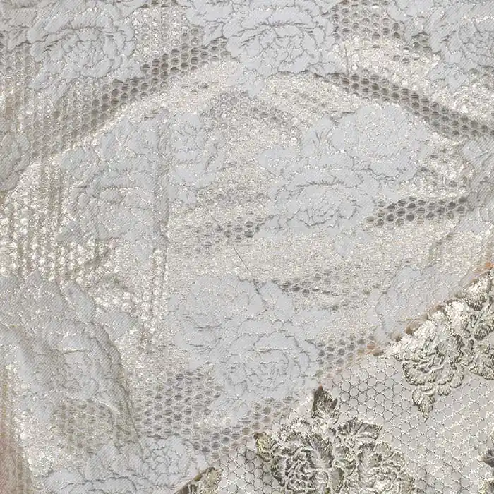 Jacquard, beidseitig, floral, 28540-002, sahne-golden Preiswert