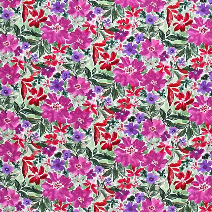 Garantierte Lieferung Gewebe, Viskose, digital, floral, 28473-002