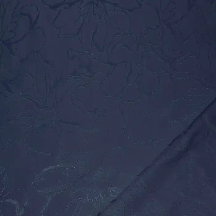 Gewebe, Viskose, floral, 29271-9, dunkelblau Highlight