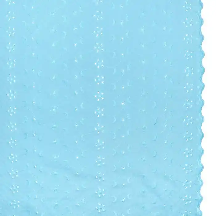 Geld-Zurück-Garantie Gewebe, dünn, Richelieu, 25007-454, hellblau