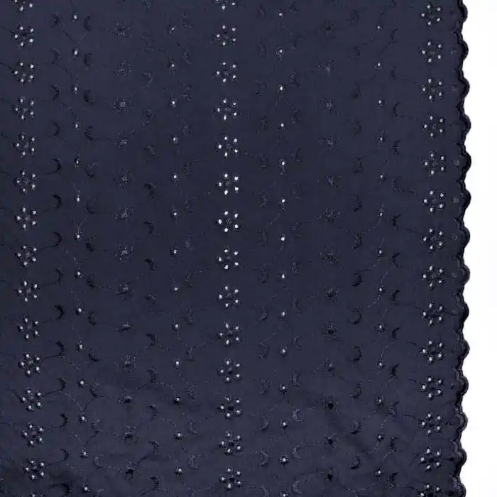 Premium Gewebe, dünn, Richelieu, 25007-002, dunkelblau