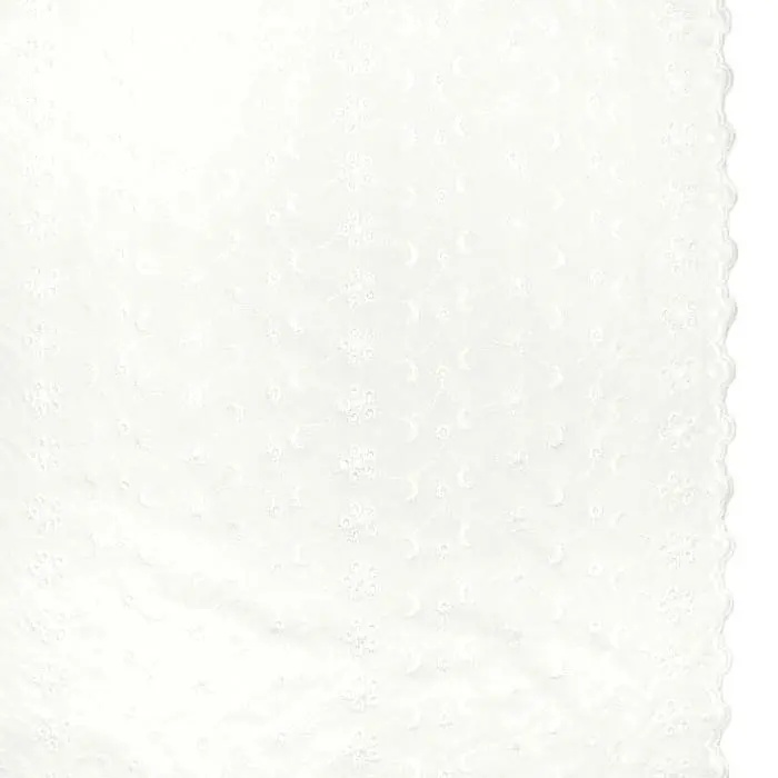 Gewebe, dünn, Richelieu, 25007-001, weiß Neuheit