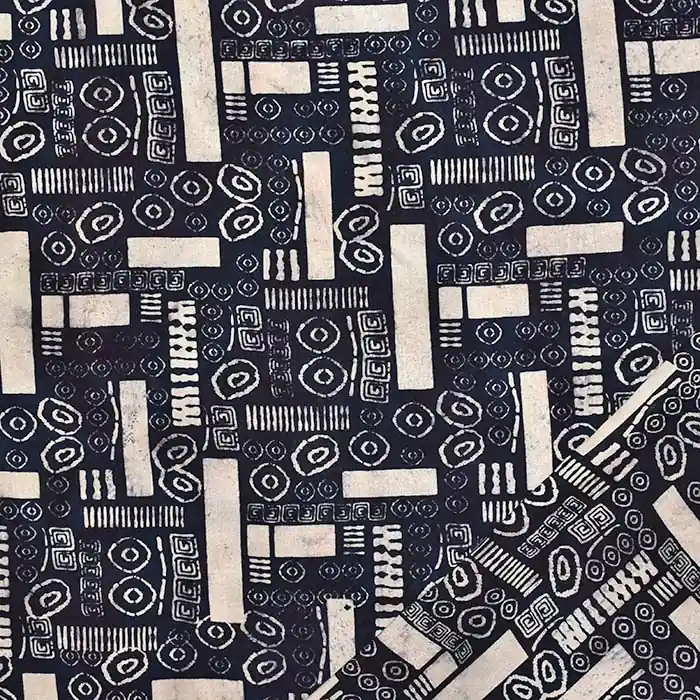 Gewebe, Viskose, beidseitig, Batik, 29211-001, schwarz-beige Meistverkauft