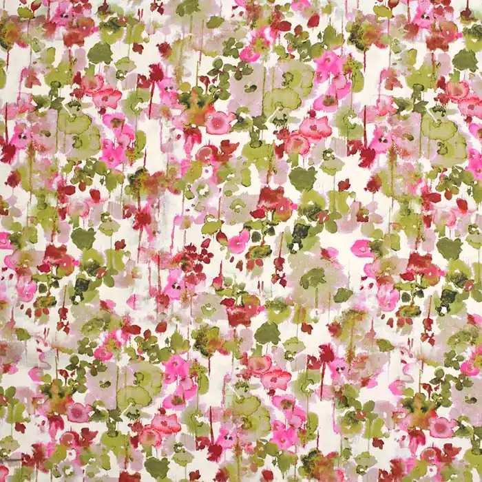 Kostenfreie Lieferung Gewebe, Viskose, digital, abstrakt, 29175-002, grün-rosa