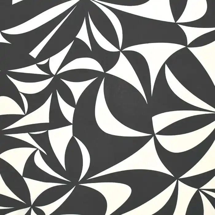 Ausverkauf Gewebe, dünn, geometrisch, 29213-001, schwarz