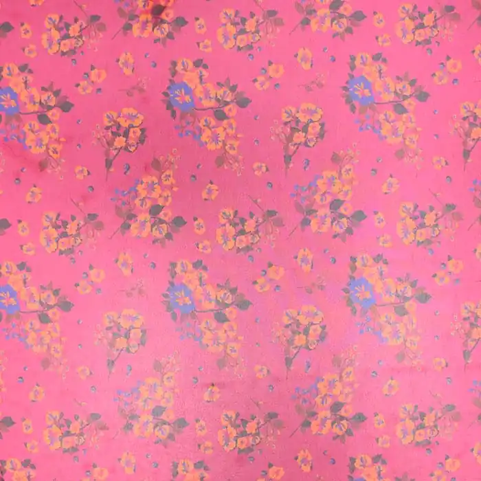 Sonderaktion Chiffon, Polyster, digital, floral, 28786-13, rosa