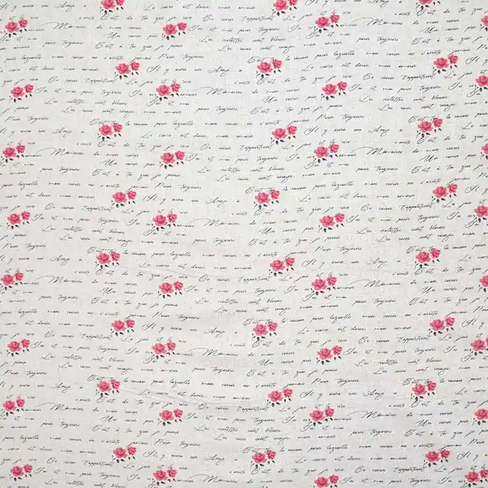 Gewebe, Baumwolle, Leinen, floral, 28865-127 Preiswert