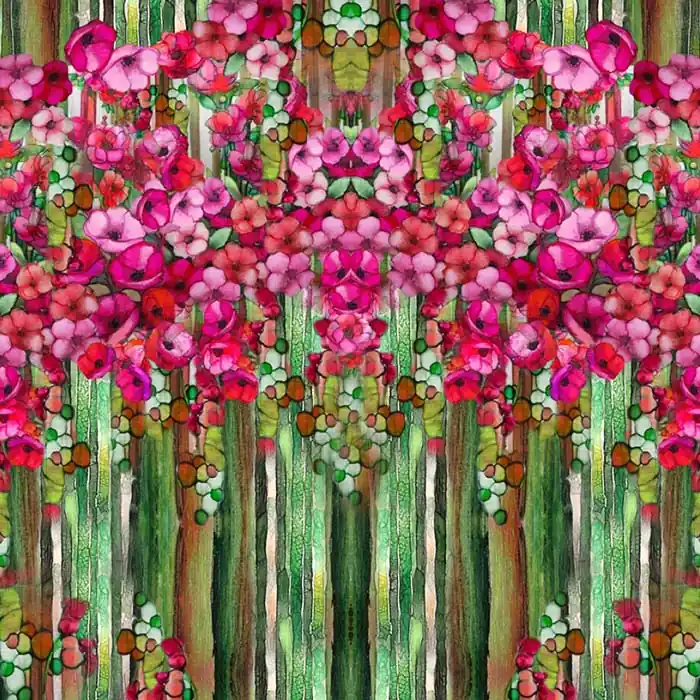 Im Trend Jersey, Baumwolle, digital, floral, 29099