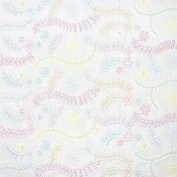 Geld-Zurück-Garantie Baumwolle, Richelieu, floral, 29042-510