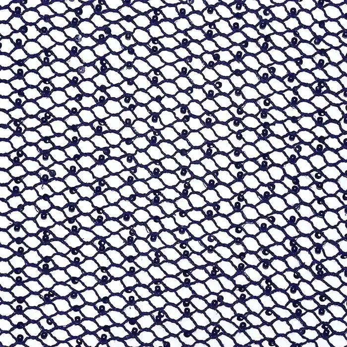 Highlight Wirkware, Netz, Pailletten, 28706-002, dunkelblau