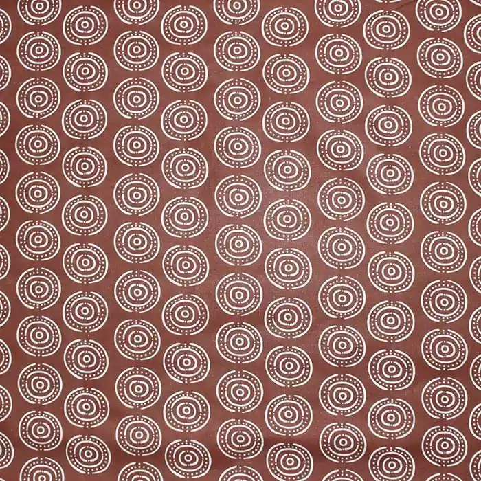 Original Baumwolle, Popeline, Kreise, 28592-01, braun