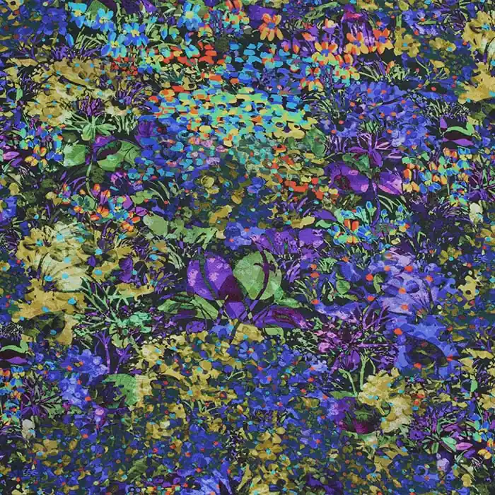 Gewebe, Viskose, floral, 28679-07 Top-Seller