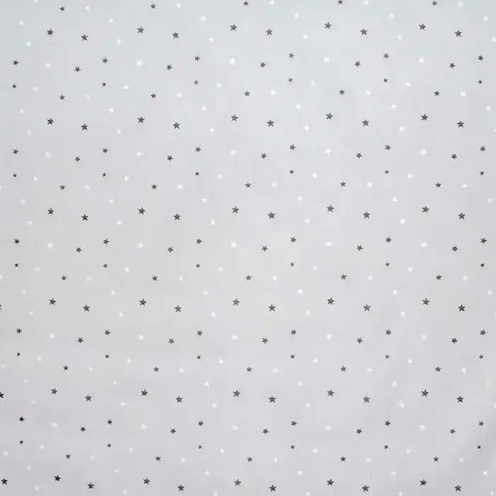 Mega-Angebot Baumwolle, Popeline, Sterne, 28616-02, hellgrau