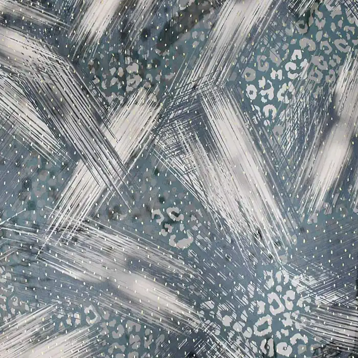 Limited Edition Chiffon, Polyester, digital, abstrakt, 28784-5, grün