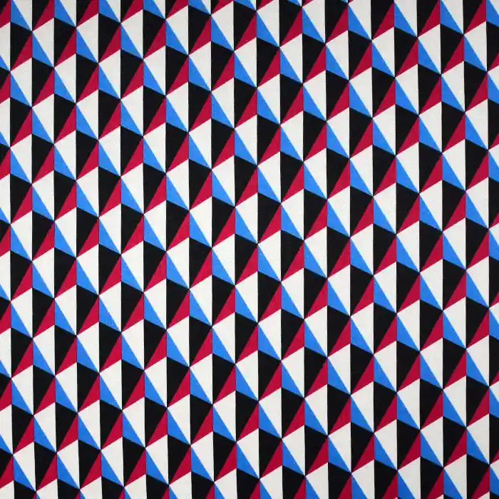 Sichere Zahlung Seide, Satin, geometrisch, 28662-1, blau