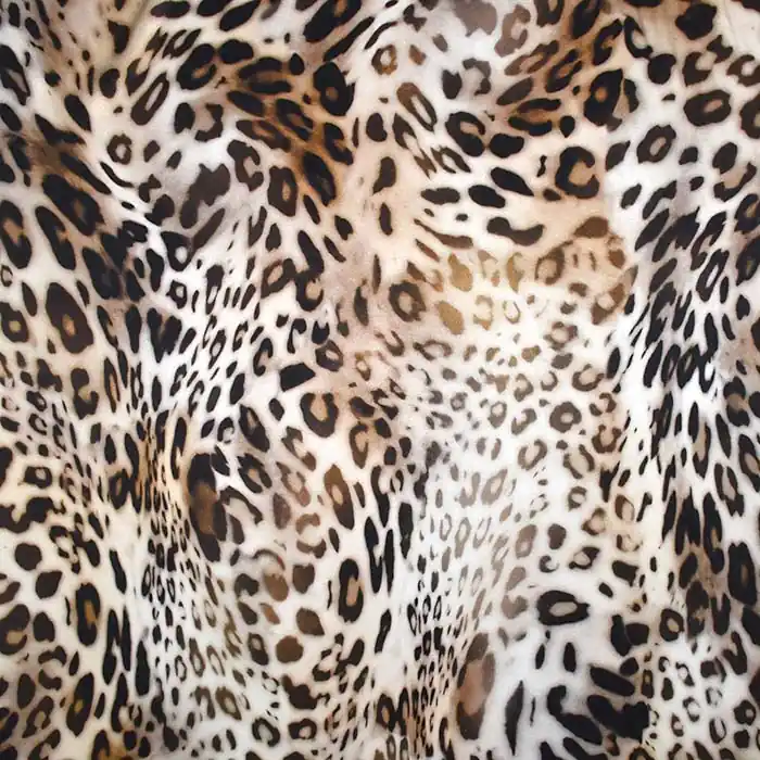 Seide, Satin, tierisch, 25006-62, beige Limited Edition