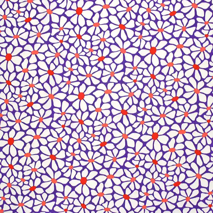 Baumwolle, Popeline, floral, 29233-01, violett Preis Gesenkt