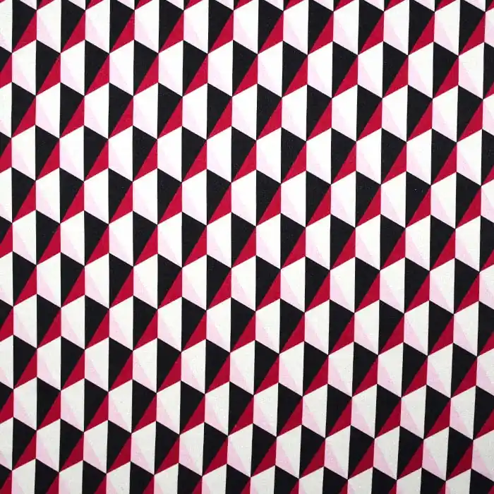 Seide, Satin, geometrisch, 28662-3, rosa Gleich Bestellen