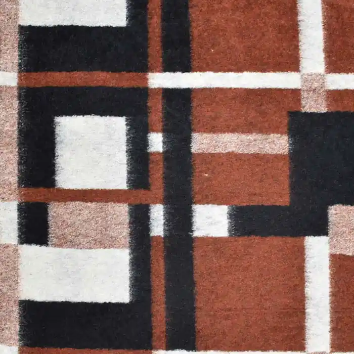 Wirkware, Wolle, Polyester, geometrisch, 28697-01, ziegelfarben Sofort Bestellen