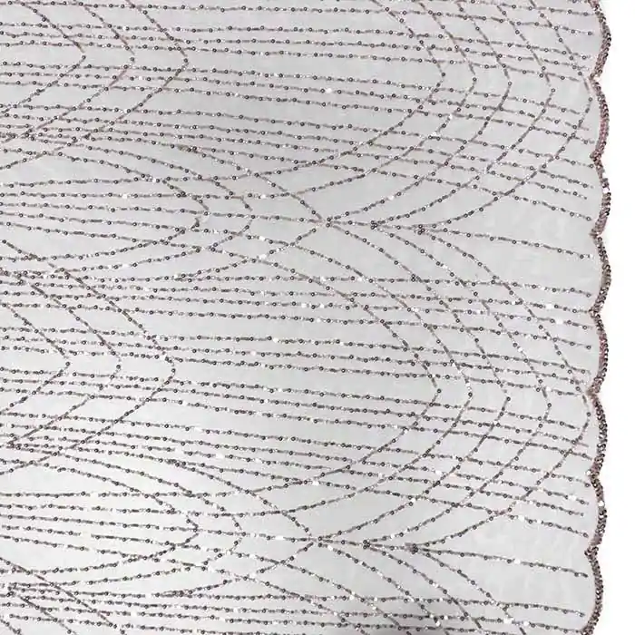 Hochwertig Spitze mit Pailletten, abstrakt, 28707-311, rosa