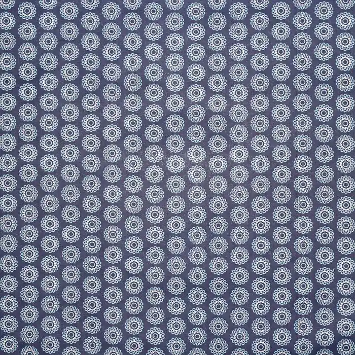 Baumwolle, Popeline, Ornament, 28594-02, blau Im Trend