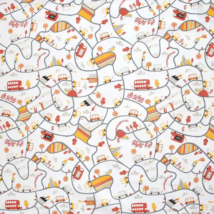 Top-Seller Baumwolle, Popeline, für Kinder, 28620-01, orange