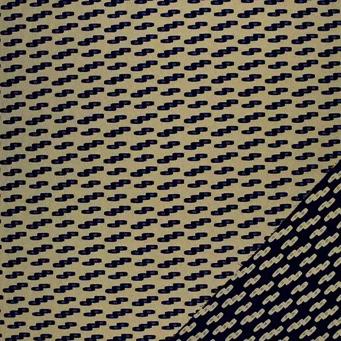 Garantierte Lieferung Jacquard, beidseitig, geometrisch, 28799-4, golden