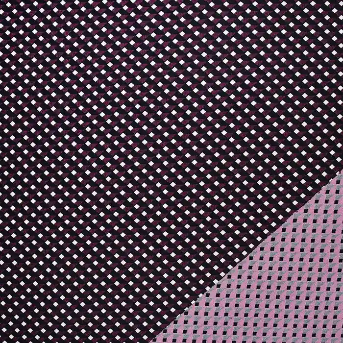 Jacquard, beidseitig, geometrisch, 28797-13, rosa Finale Aktion