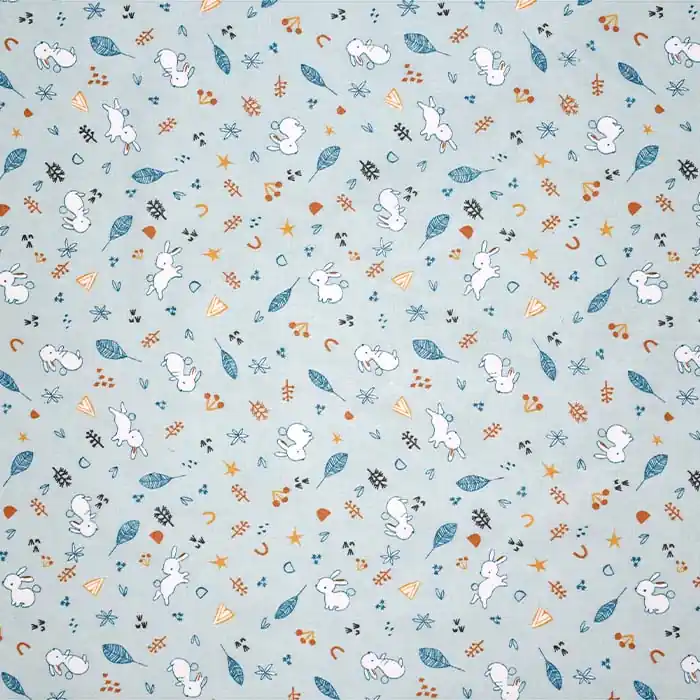 Baumwolle, Popeline, für Kinder, 26479-01, blau Highlight